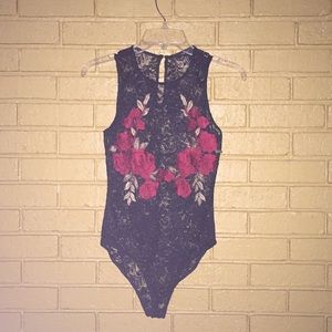 Rose and Lace Bodysuit